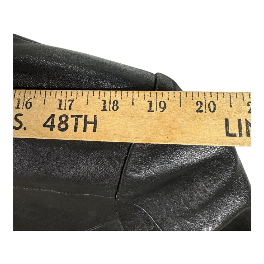Scully Leather Blazer Jacket Mens 42L Black Western‎ Vtg 2-Button Coat Soft - Picture 7 of 11